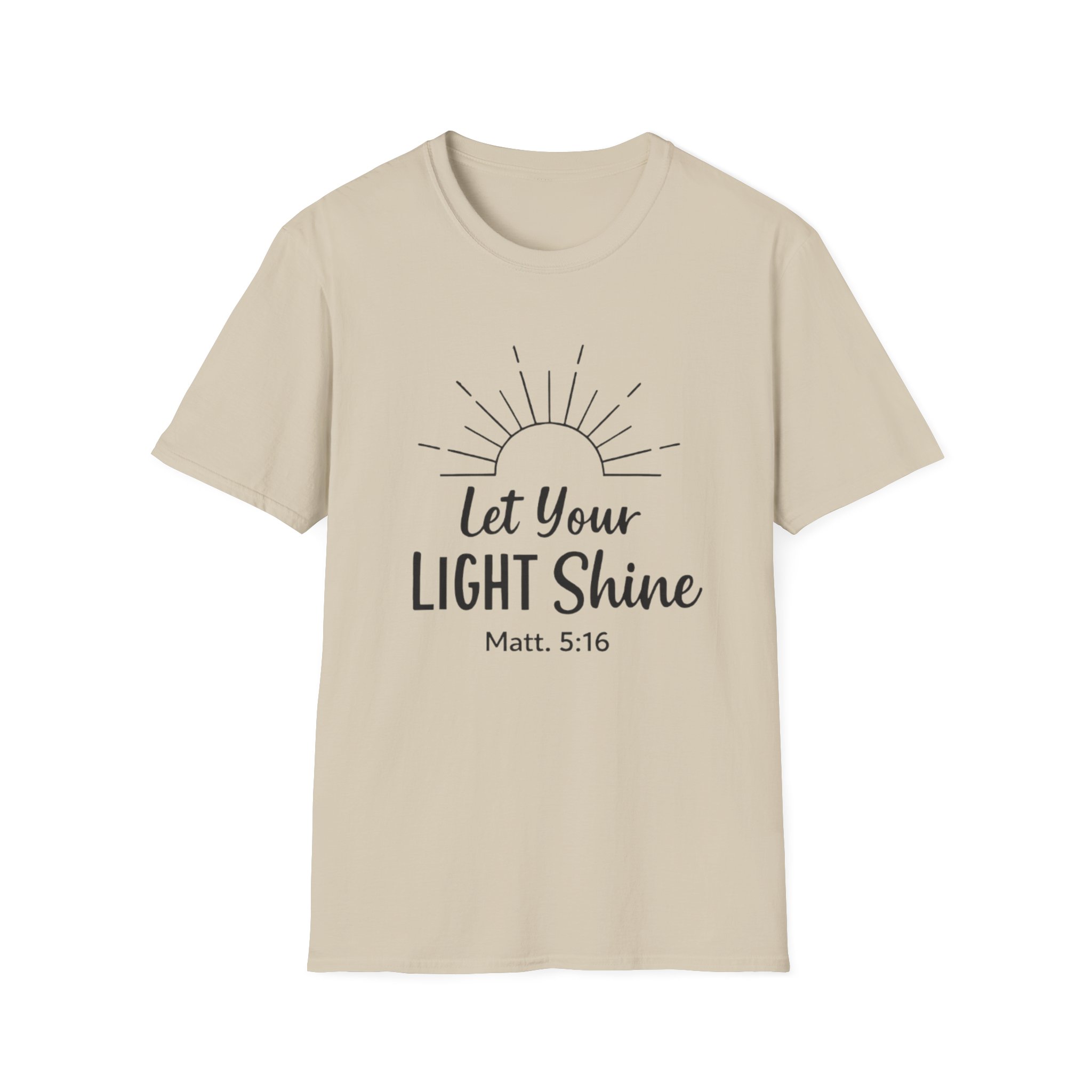 Let Your Light Shine T-Shirt — Christian Scripture Matthew 5:16 Inspirational Tee - Image 5