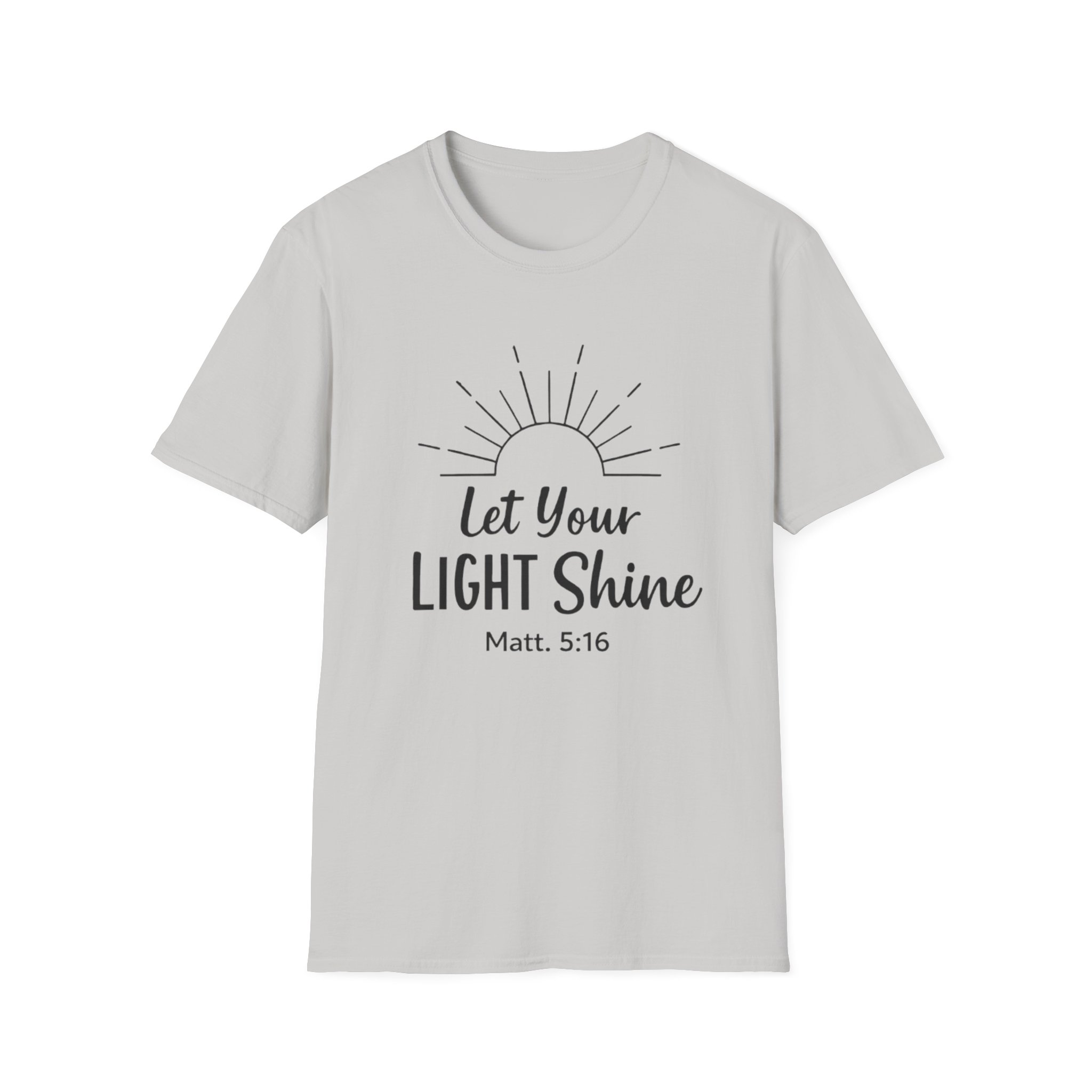 Let Your Light Shine T-Shirt — Christian Scripture Matthew 5:16 Inspirational Tee - Image 9