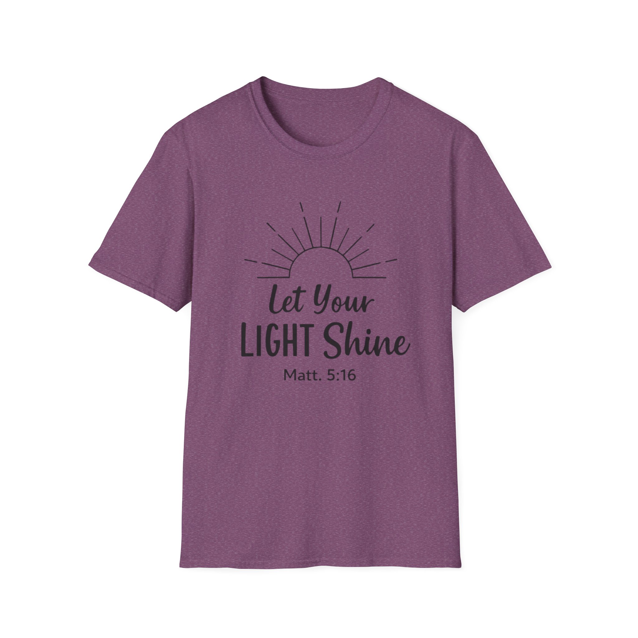 Let Your Light Shine T-Shirt — Christian Scripture Matthew 5:16 Inspirational Tee - Image 21