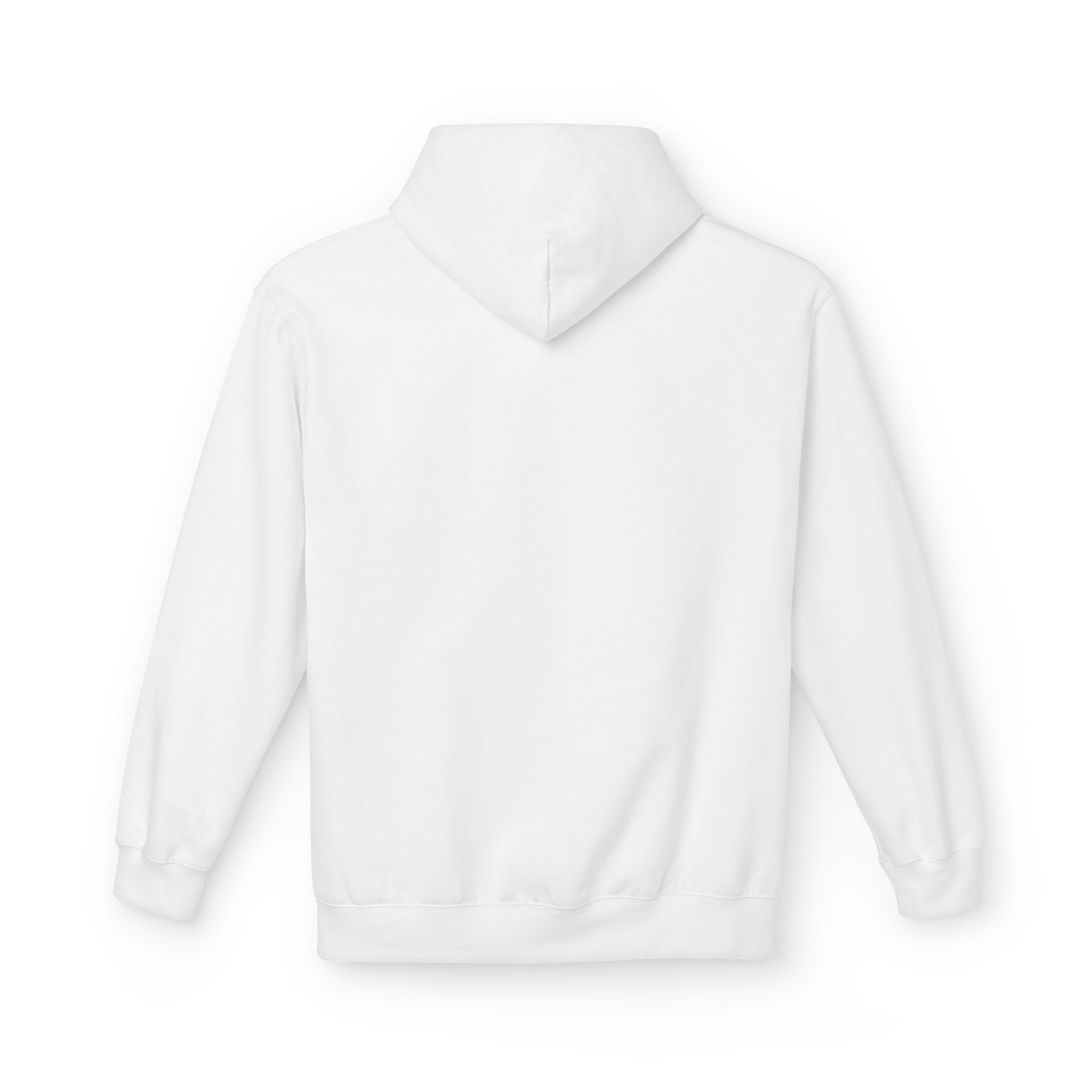 Classic White Hoodie — Midweight Fleece Pullover - Image 2