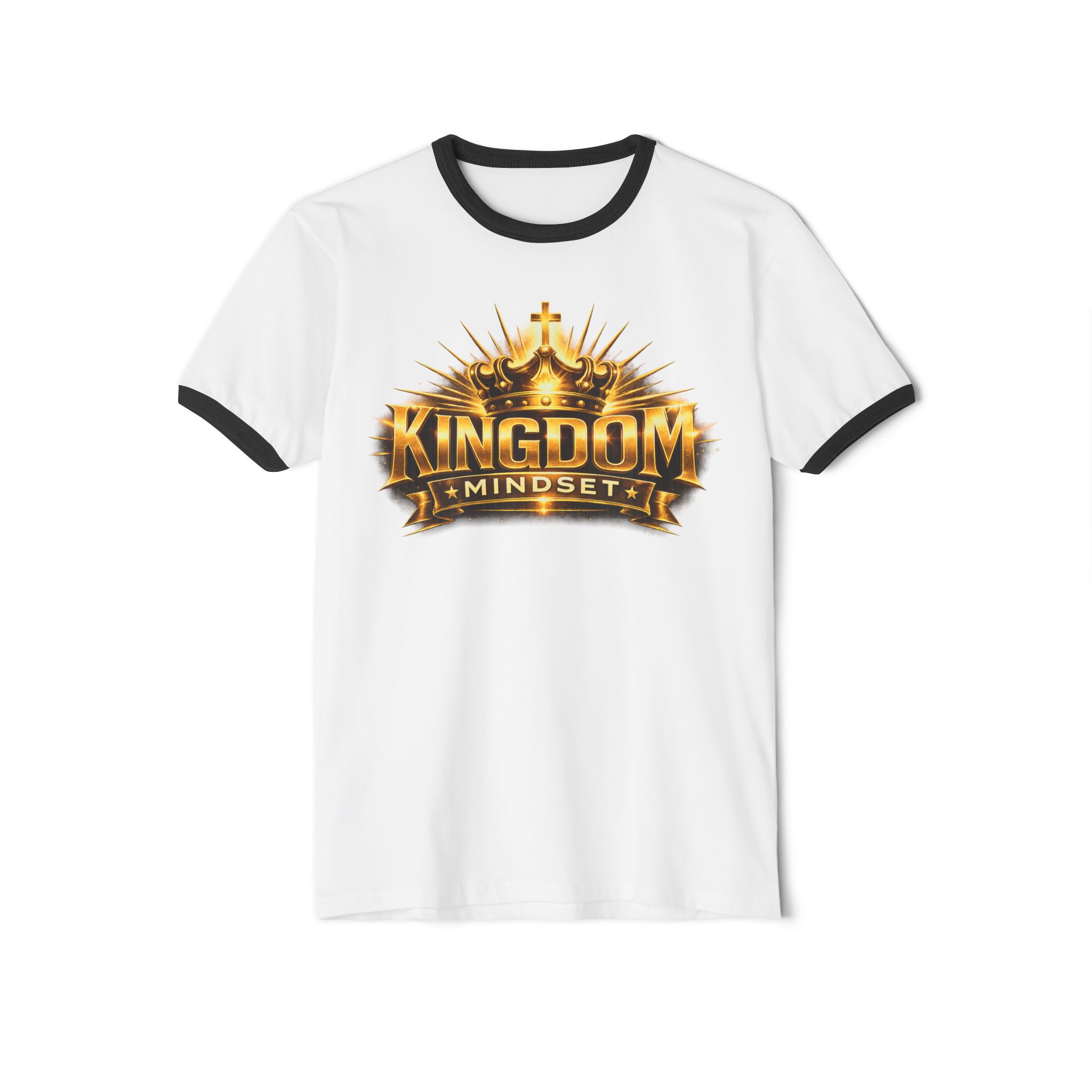 Kingdom Mindset Ringer T‑Shirt — Bold Crown Graphic Tee - Image 5